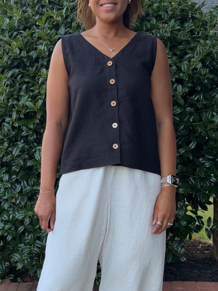 The Haven Linen Top