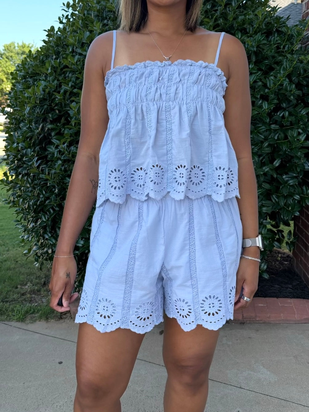 The Iris Eyelet Top