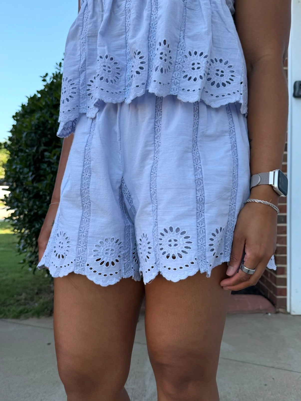 The Iris Eyelet Short