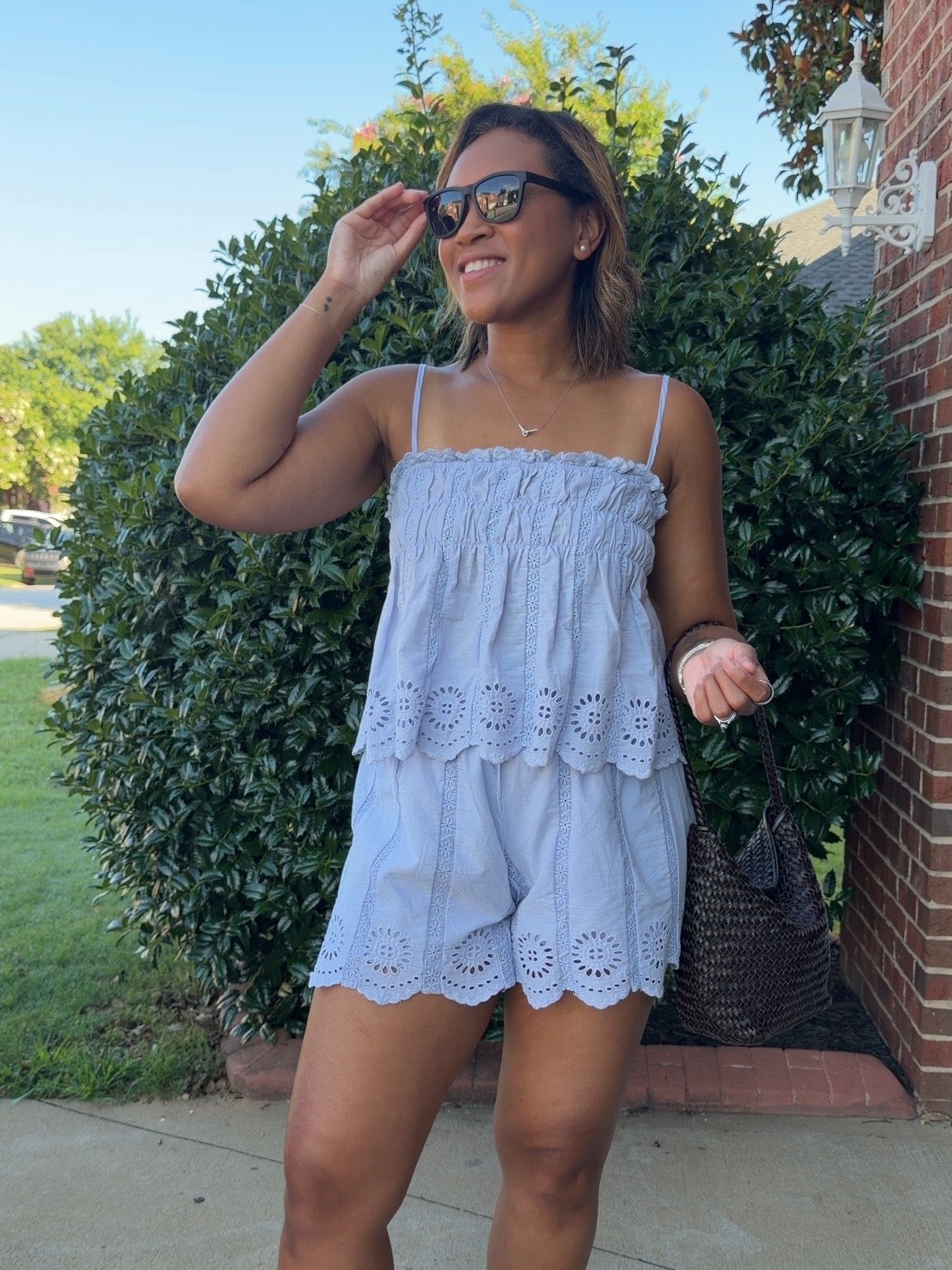 The Iris Eyelet Short